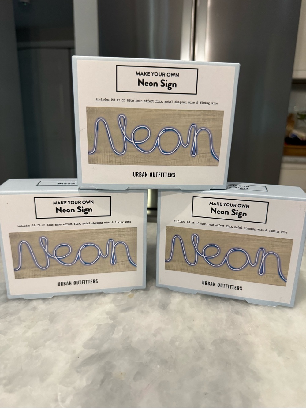 Urban Outfitters Make Your Own Neon Sign Kits — Novelty Light Blue